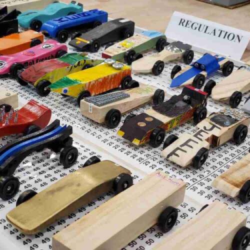 School of Engineering Holds First-Ever Pinewood Derby Competition
